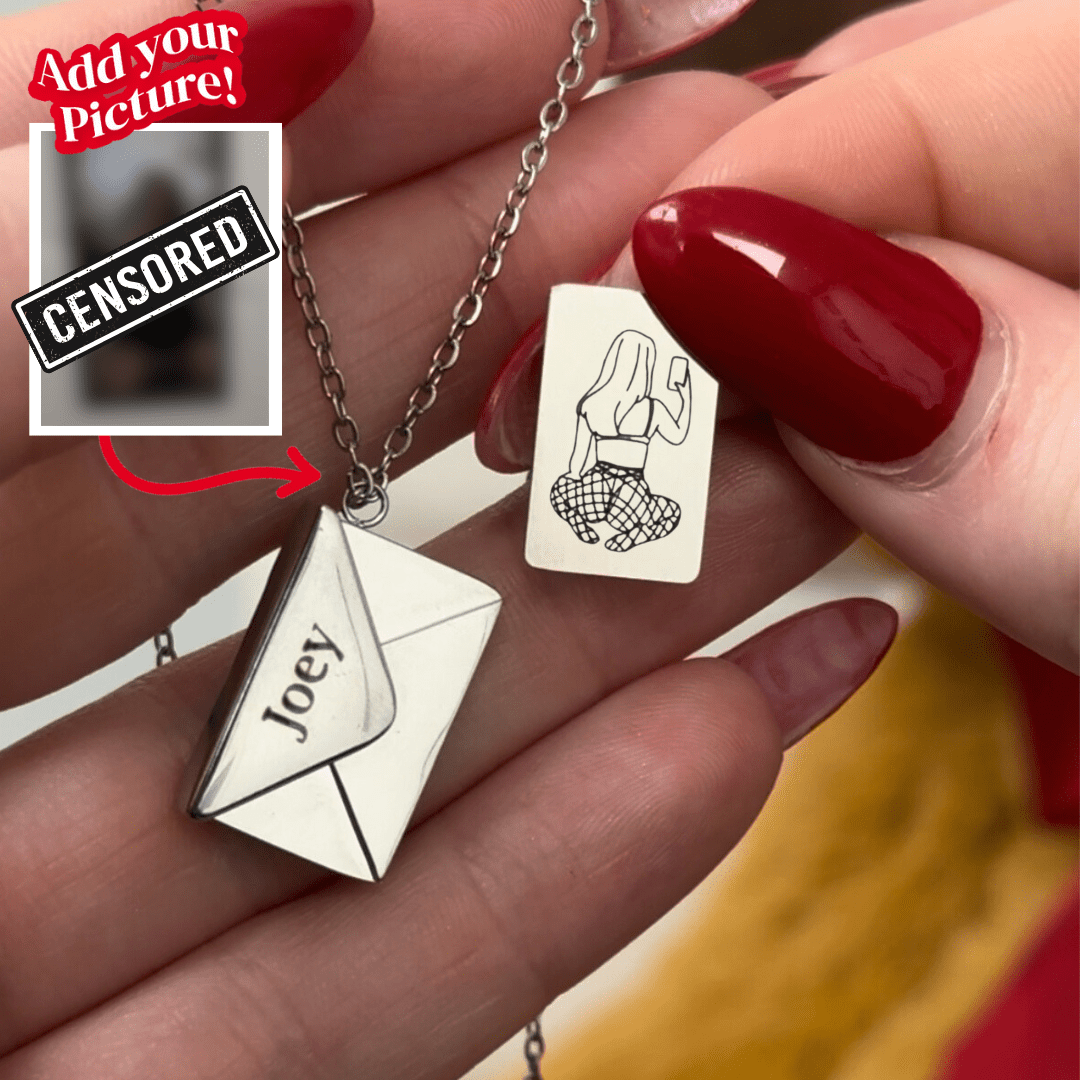 Custom Engraved Secret Letter Necklace - Soulmate Customs