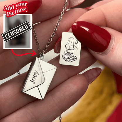 Custom Engraved Secret Letter Necklace - Soulmate Customs