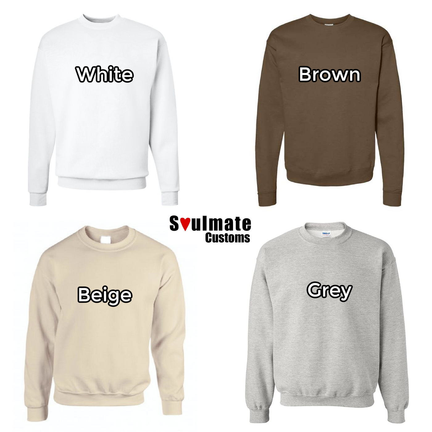 Personalized Sweatshirt anniversary gift embroidered image outline