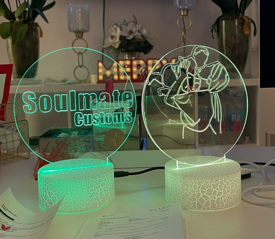 Custom Soulmate© Soul Lamp - Square