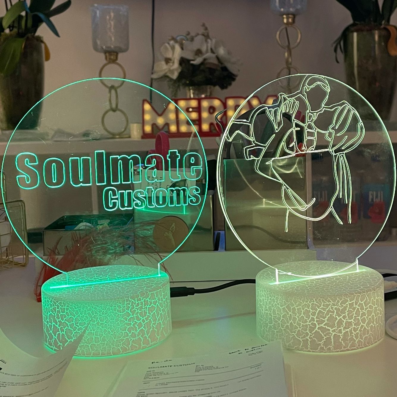 Custom Soulmate© Soul Lamp - Circle