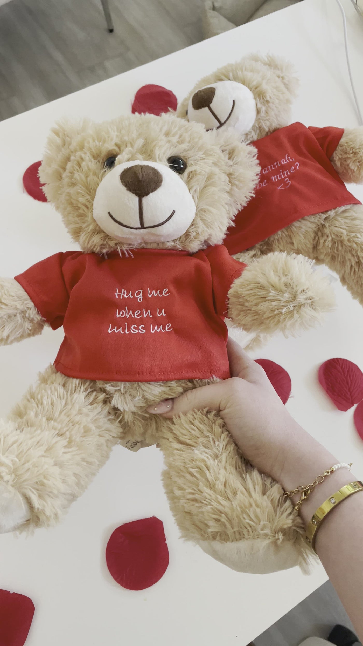 Personalized Teddy Bear gift embroidered image outline